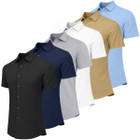 Men’s Button-Up Short Sleeve Dress Shirt (3-Pack) product image