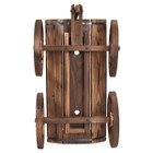 Wood Wagon Flower Planter product image
