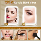 10X Magnifying Lighted Makeup Mirror product image