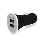 Dual USB 2.4A Rubberized Vehicle Charger product image