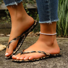 Women's Leopard Print Flip Flops product image