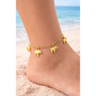 18K Gold Filled Elephant Charm Bracelet or Anklet product image