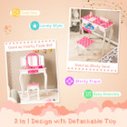 Kids Vanity Set  with Stool and Tri-Folding Mirror product image