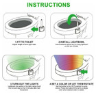 Motion Sensor 8-Color LED Toilet Bowl Night Light (3-Pack) product image