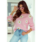 Mariah Floral Pattern Drop Shoulder Sweater product image