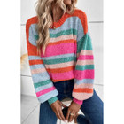 Ivy Knit Drop Shoulder Puff Sleeve Sweater product image