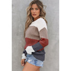 Lainey Knitted O-Neck Pullover Sweater product image