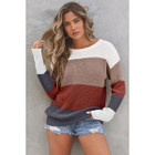 Lainey Knitted O-Neck Pullover Sweater product image