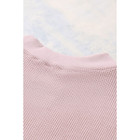 Isabelle Crew Neck Ribbed Trim Waffle Knit Top product image