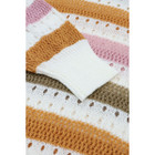 Caroline Striped Hollowed-Knit Loose Sweater product image