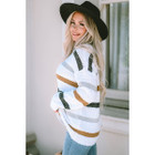 Cora Striped Popcorn Knit Sweater product image