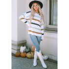 Cora Striped Popcorn Knit Sweater product image