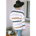 Cora Striped Popcorn Knit Sweater product image