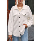 Rosalie Textured Flap Pocket Buttoned Shacket product image
