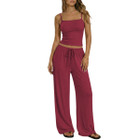 Women's Square Neck Cami and Wide Leg Pants (2 Piece Set) product image