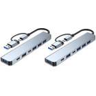 7-in-1 Aluminum USB C & USB Hub (2-Pack) product image