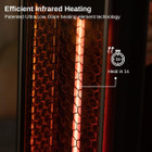 East Oak 1500W Portable Electic Patio Heater with 3 Heating Levels product image