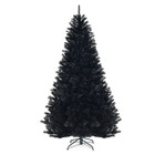 6- or 7.5-Foot Black Artificial Hinged Halloween Tree product image