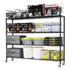 4-Tier Heavy Duty Wire Shelf Rack with Wheels product image