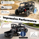 Kids' 12V Ride On UTV with Detachable Trailer product image