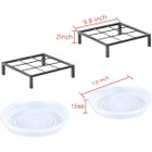 TenFuju 9.8" Metal Heavy Duty Potted Plant Stand (2-Pack) product image
