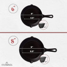 Cuisinel 4-Piece Cast Iron Skillets Set  product image