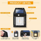 Solar Retro Wall Sconce (1 or 2-Pack) product image