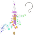 Solar Color-Changing Wind Chime product image