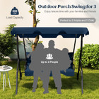 3-Seat Patio Canopy Glider Swing product image