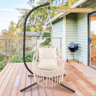 Macrame Swing Chair with Soft Cushions product image