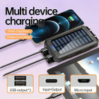 10,000mAh Solar Charger Dual USB + Type‑C/Micro USB Ports (2‑Pack ) product image