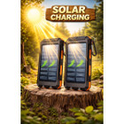 10,000mAh Solar Charger Dual USB + Type‑C/Micro USB Ports (2‑Pack ) product image