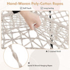 Hand-Woven Rope Hanging Chair with Thick Cushion product image