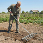 36” x 10” Lawn Leveling Rake with Non-Slip Handle product image