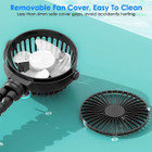 Portable Baby Stroller Fan with Flexible Tripod and 360° Cooling product image