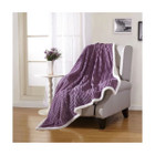 Sheradian Reversible Corduroy-Pattern Sherpa Throw Blanket product image