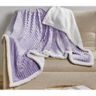 Sheradian Reversible Corduroy-Pattern Sherpa Throw Blanket product image