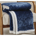 Sheradian Reversible Corduroy-Pattern Sherpa Throw Blanket product image