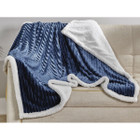 Sheradian Reversible Corduroy-Pattern Sherpa Throw Blanket product image
