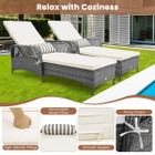 Outdoor Chaise Lounge Chair with 6-Level Backrest (1- or 2-Pack) product image