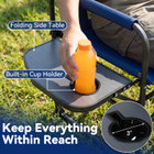 Folding Camping Chair with Side Table & Cup Holder (1-2 Pack) product image