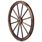 30" Decorative Vintage Wood Wagon Wheel (Set of 2) product image