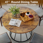 47” Round Dining Table with Wooden Tabletop product image