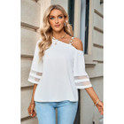 One Shoulder Buckled Strap Blouse product image
