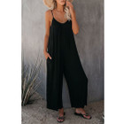 Loose Wide-Leg Romper with Pockets product image