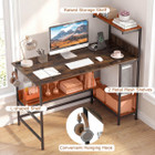 48” Computer Desk with Power Outlets & Storage Shelves product image