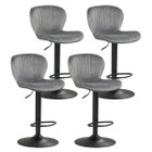 Bar Stool Set with Velvet Backrests and Padded Seats (Set of 2 or 4) product image