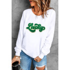 Brinley Chenille Lucky Pattern Sweatshirt product image