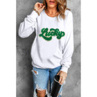 Brinley Chenille Lucky Pattern Sweatshirt product image