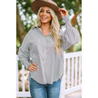 Skye Smocked Cuffed Boyfriend Shirt with Pocket product image
